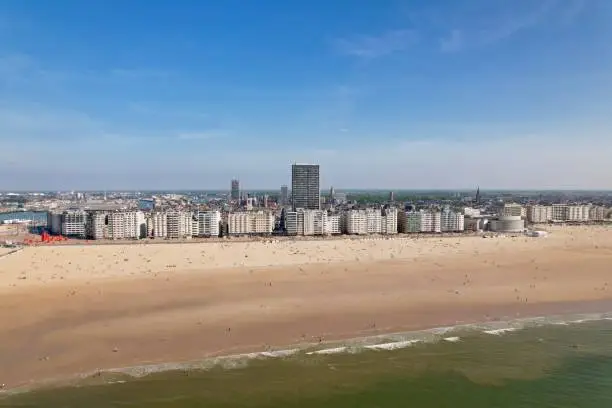 Drone photos from the largest coastal city in Belgium