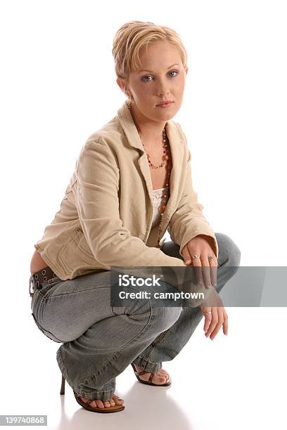 Blond Jacket4 Stock Photo - Download Image Now - Adult, Beautiful People, Beauty