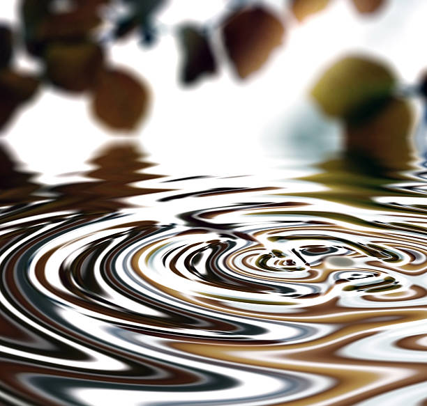 Full frame of rippled water surface