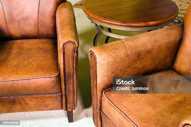 Leather Chairs Stock Photo - Download Image Now - Brown, Chair, Comfortable