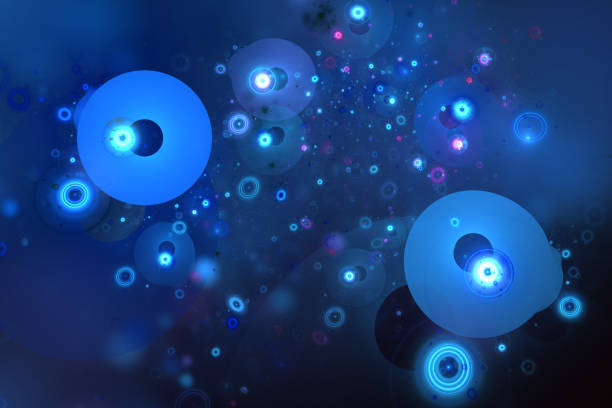 An abstract background of circular colored shapes