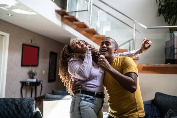 istock Friends singing at home 1397417297