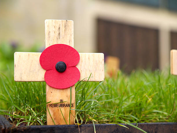 istock remembrance cross with a poppy 139741926