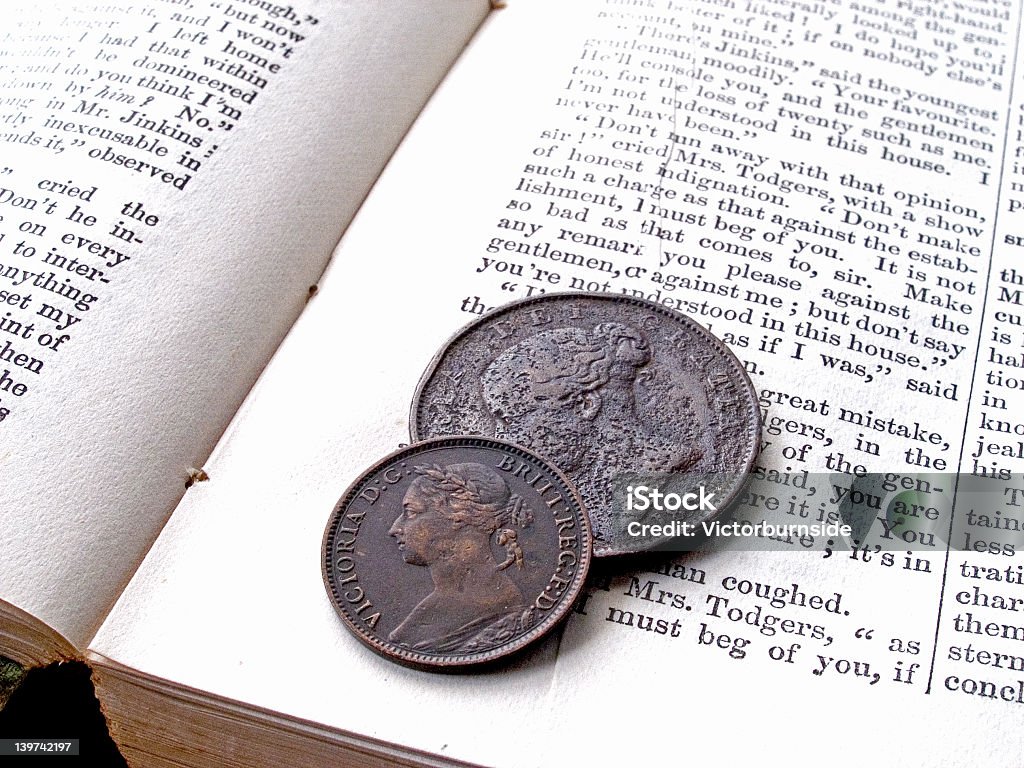 ビクトリアの硬貨 - イングランド文化のロイヤリティフリーストックフォト