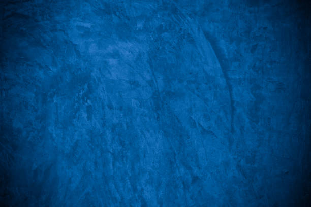 istock Old wall pattern texture cement blue dark abstract  blue color design are light with black gradient background. 1397425993