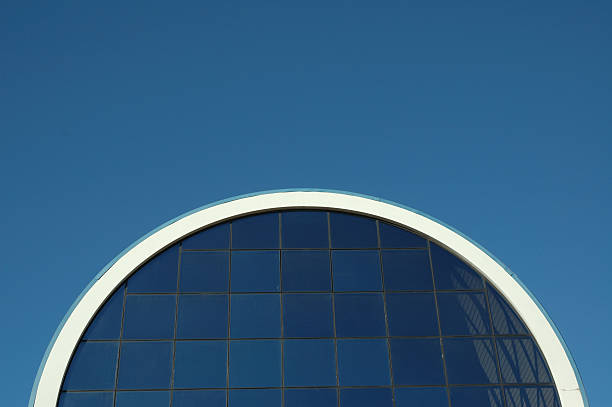 Arch 1 Top part of a glass facade. alintal stock pictures, royalty-free photos & images