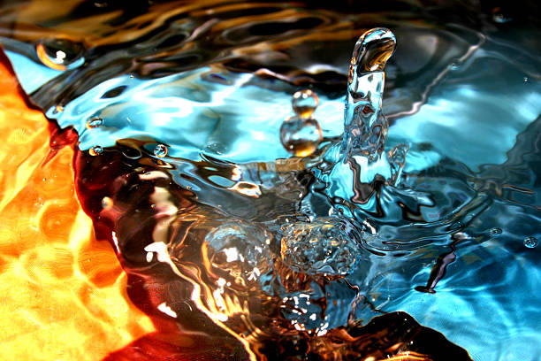 water splash stock photo