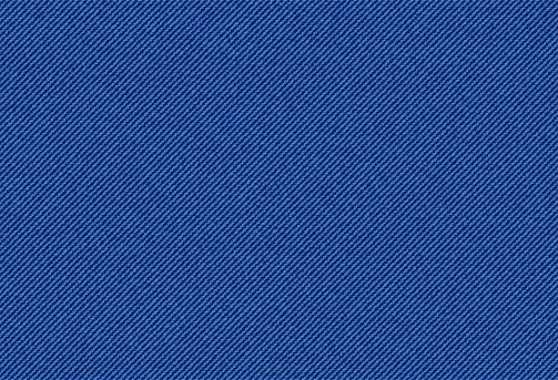 Jeans denim texture pattern background, navy blue apparel fabric pattern, realistic vector. Blue jeans cloth or denim canvas material in macro closeup, cotton textile of denim jeans or upholstery