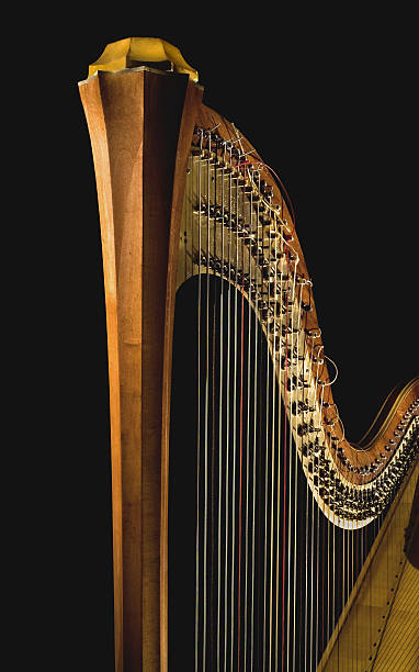 golden harfe 4 - harfe stock-fotos und bilder