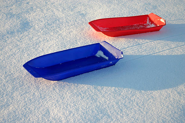 슬레드 on 인공눈 (3 - animal sledding tobogganing snow finland 뉴스 사진 이미지