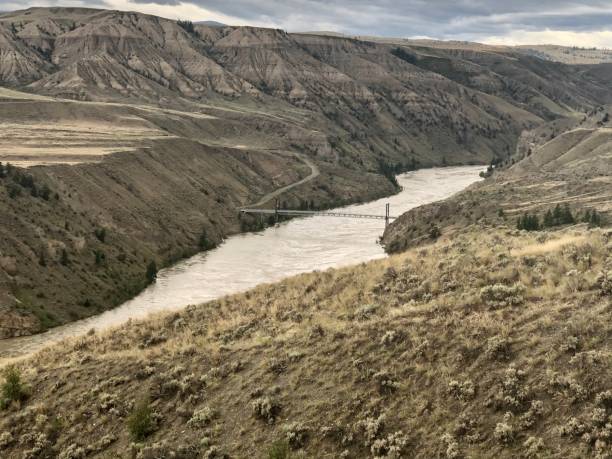 istock Bridge in rolling hill landscape in Canada 1397441058