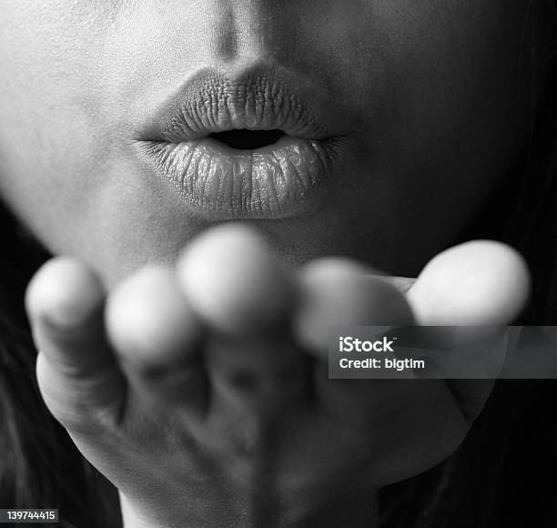 Blowing A Kiss Stock Photo - Download Image Now - Adult, Adults Only, Beautiful People