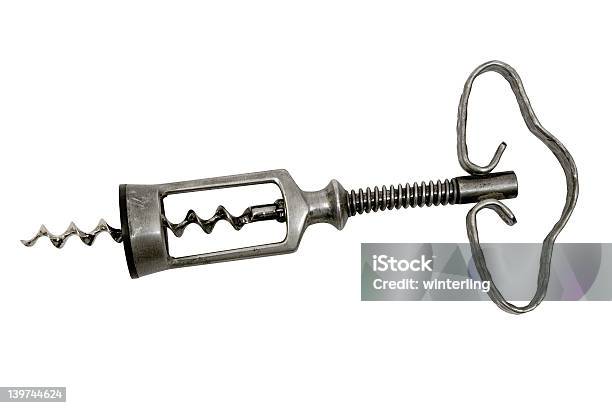 Rustic Corkscrew W Path Stock Photo - Download Image Now - Accessibility, Alcohol - Drink, Backgrounds