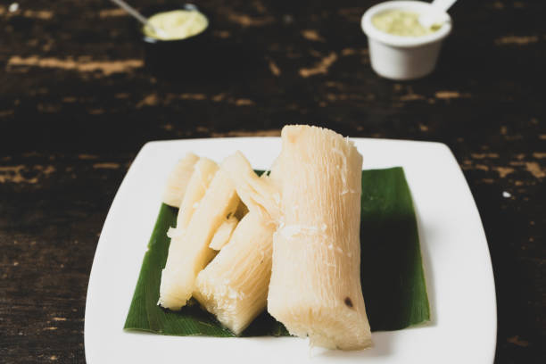 istock Fried yucca with guacamole sauce 1397451454
