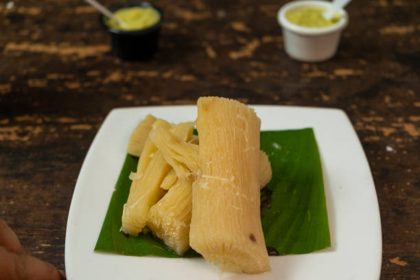 istock Fried yucca with guacamole sauce 1397451477