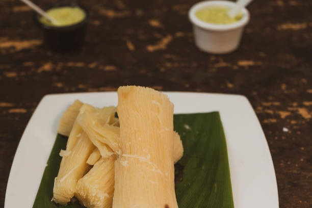 istock Fried yucca with guacamole sauce 1397451497