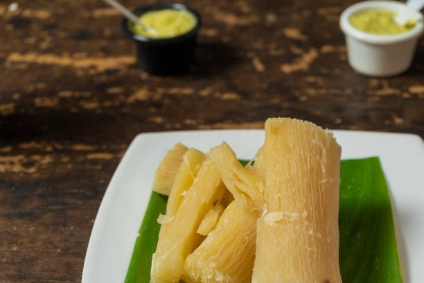 istock Fried yucca with guacamole sauce 1397451498