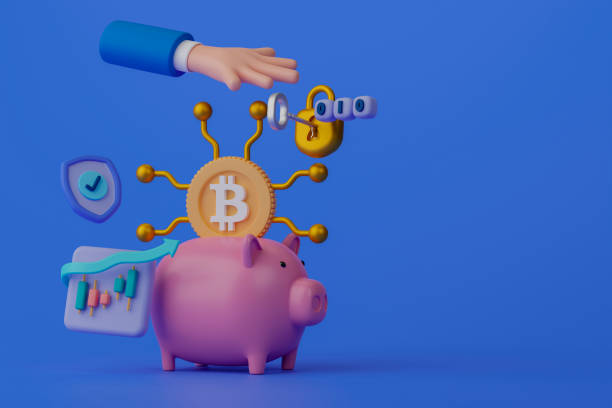 istock 3d rendering concept cryptocurrency investment illustration. 1397451943