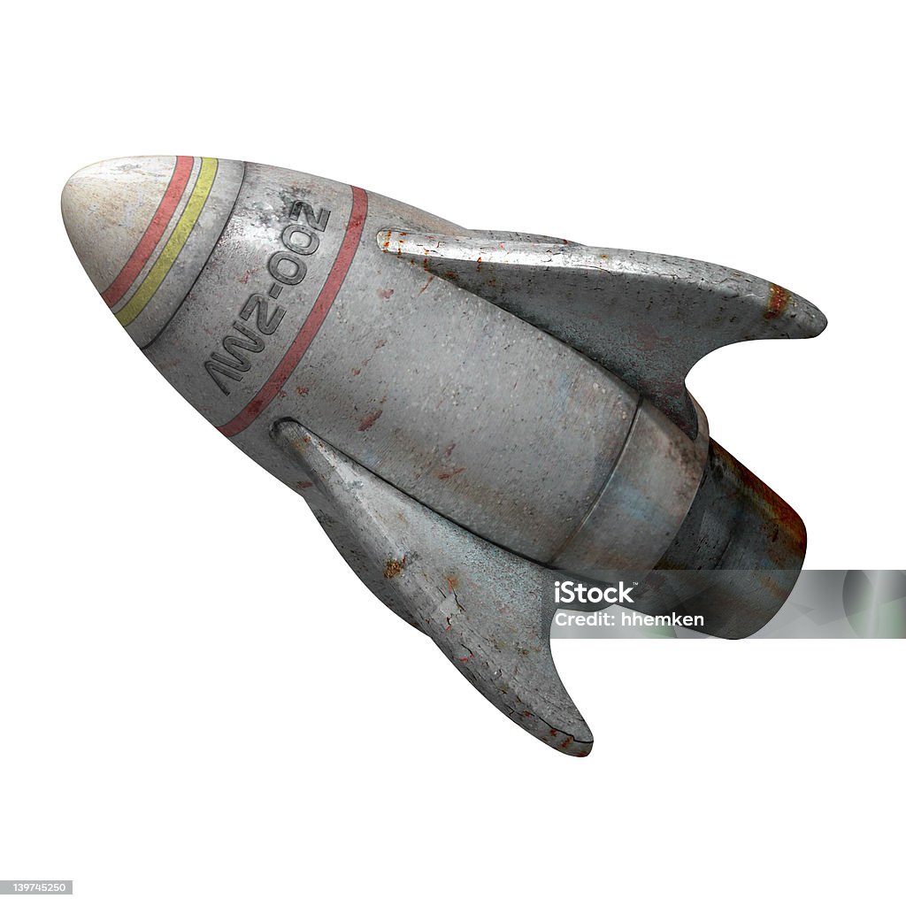 Lustiger rocket - Lizenzfrei Dreidimensional Stock-Foto