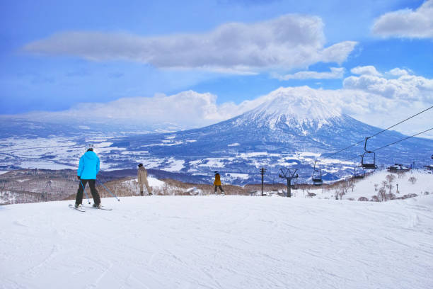 Niseko ski resort stock photo