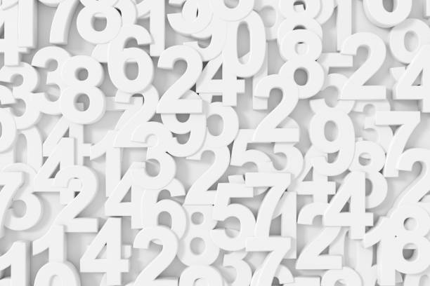 istock Abstract background of numbers. 3D rendering. 1397460511