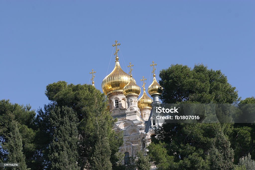 Chiesa russa ortodossa di Maria Maddalena - Foto stock royalty-free di Capitali internazionali