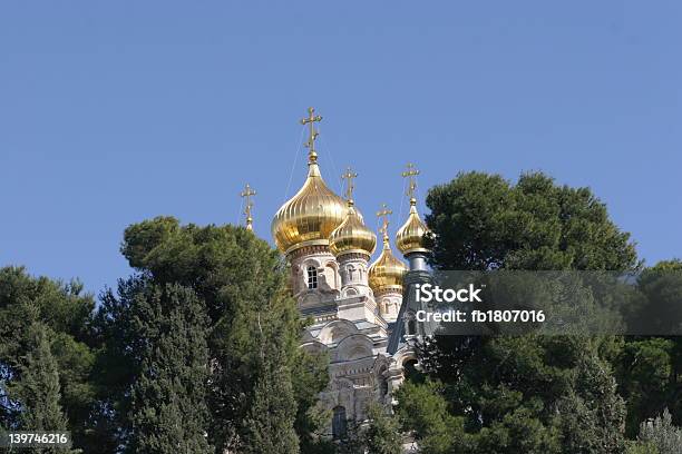 Chiesa Russa Ortodossa Di Maria Maddalena - Fotografie stock e altre immagini di Capitali internazionali - Capitali internazionali, Chiesa, Città