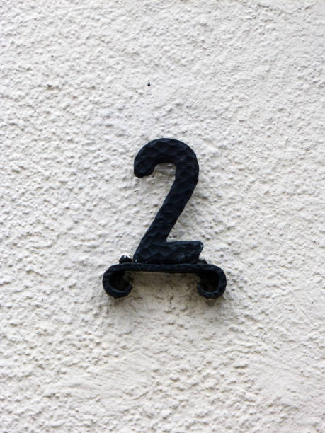 istock Metal home number on a wall 1397465383