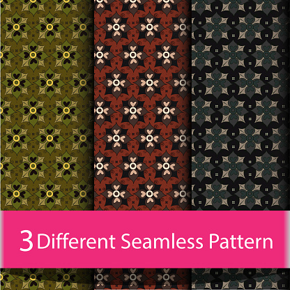 floral ornaments pattern for backgrounds, Indian pattern set, Seamless ethnic pattern of paisley pattern