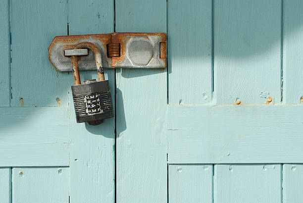 Combination lock stock photo