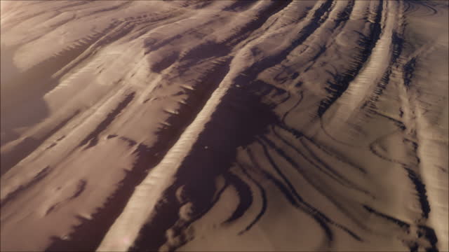 Aerial view of the Lineae from Europa Planetary moon surface