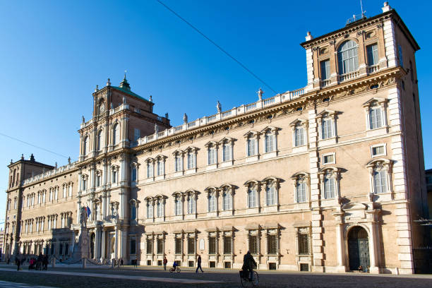 Ducal Palace of Modena (Palazzo Ducale) houses of the Italian Military Academy  (Accademia Militare Italiana) stock photo