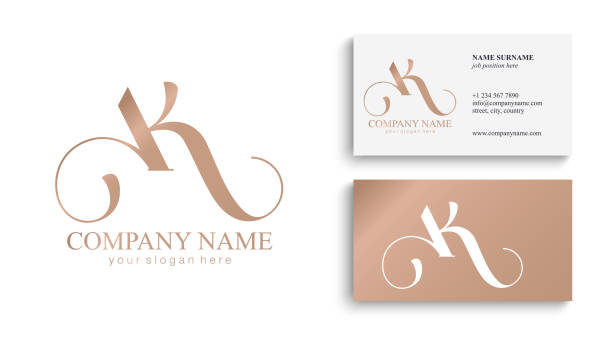 istock AK letter monogram. Elegant luxury symbol. Calligraphic style. Corporate identity and personal symbol. Vector design. Luxurious linear creative monogram. 1397469765