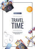 istock Flyer design for travel, tourism, adventure, journey. 1397469858