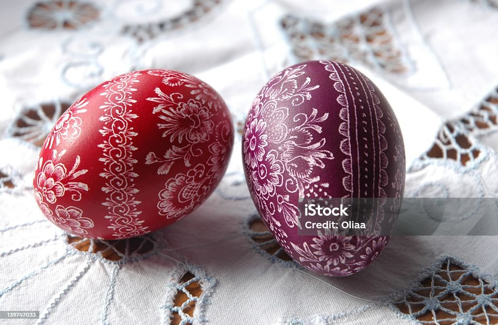 Easter Egg Traditional Polish Easter Egg Celebration Stock Photo