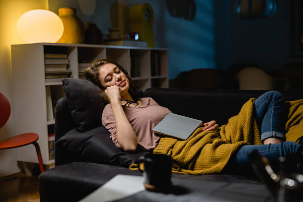 istock woman relaxing at home 1397471677