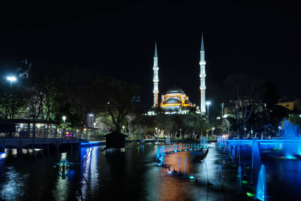 istock Illuminated Haciveyiszade Mosque in Konya, Turkey 1397476255