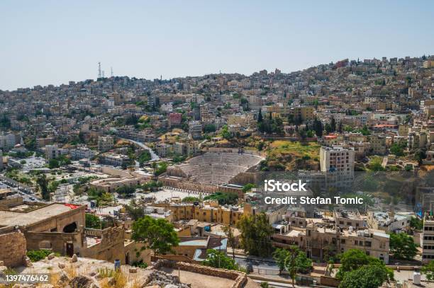 Amman Skyline Cityscape View On A Sunny Day In Jordan Stock Photo - Download Image Now