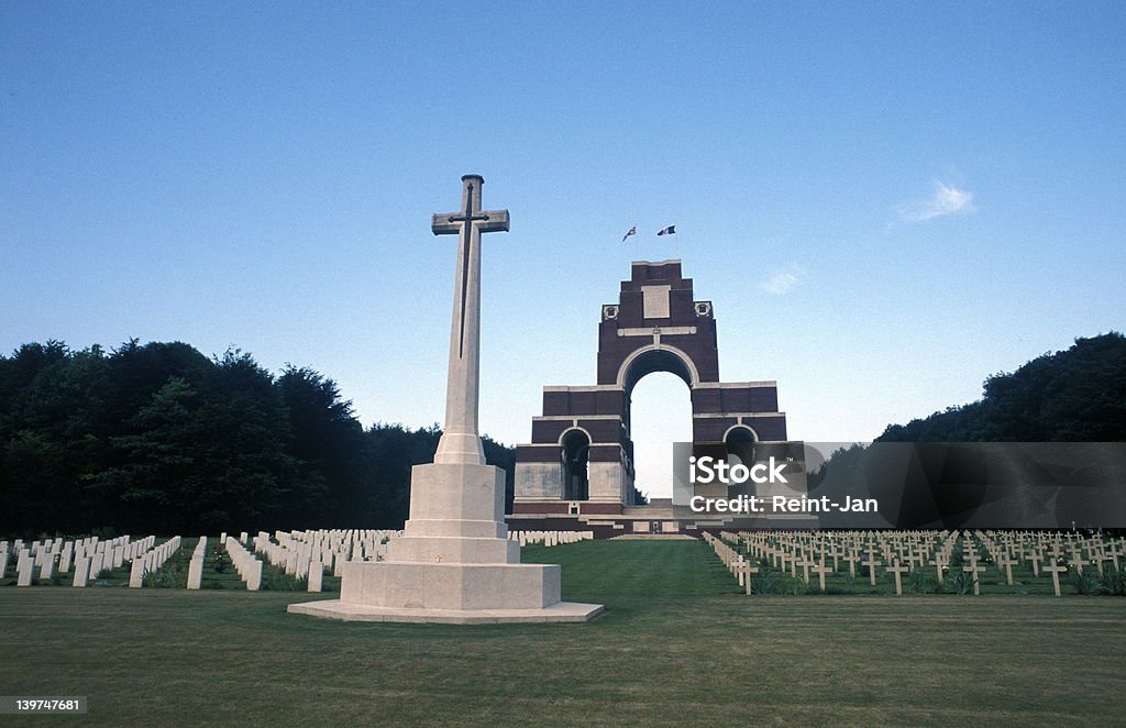 British world war 1 monument Monument for fallen British soldiers during world war 1 at Thiepval, France Agricultural Field Stock Photo