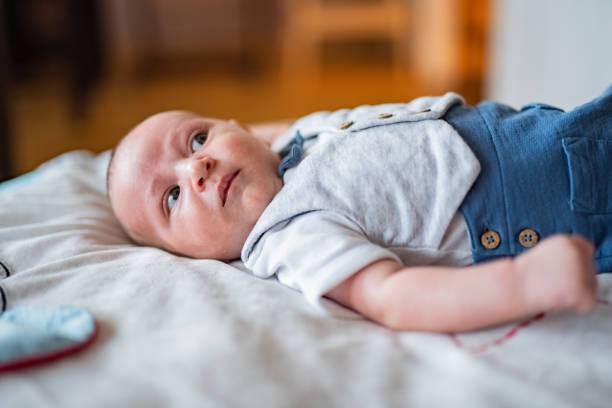 istock Newborn baby boy at home 1397483402