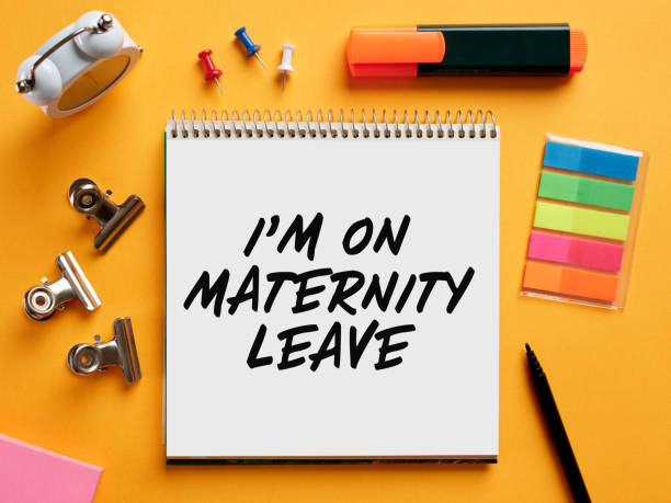 istock The message I am on maternity leave written on a notebook on business office desktop. 1397486002