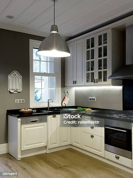 Kitchen Room Stock Photo - Download Image Now - Appliance, Architecture, Cabinet