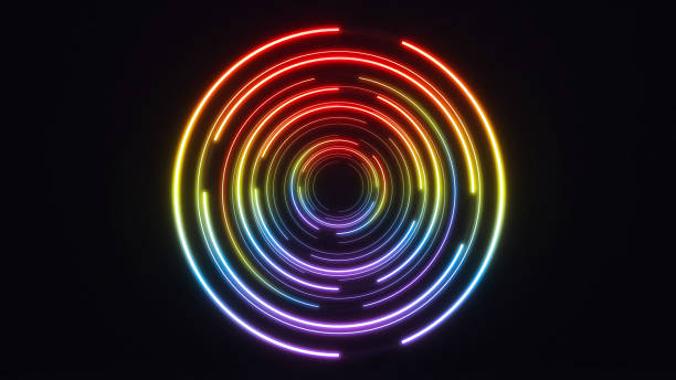 istock Abstract background speed light circle on colorful background,swirl curved multicolored,3d rendering 1397490968
