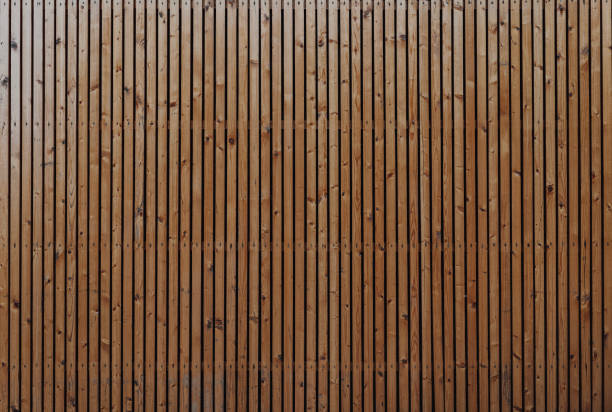 istock Wall Fence Paneling With Vertical Wooden Slats Plank Boards Surface Texture Natural Pattern. 1397492804