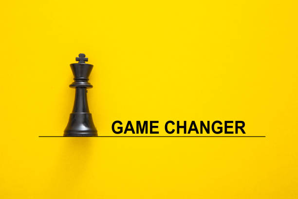istock Chess King Icon on yellow Background. Game Changer Concept. 1397496330