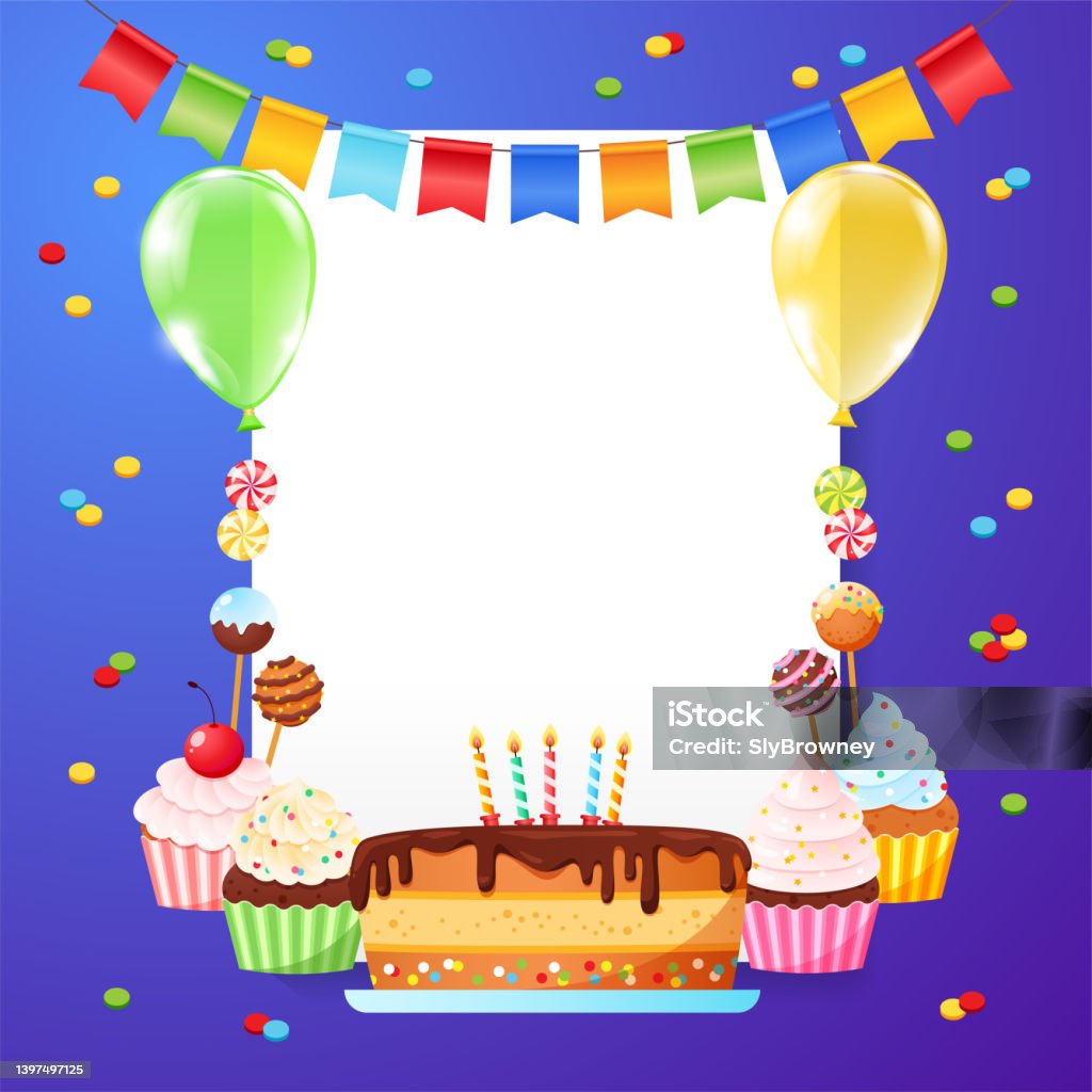 Birthday Background Template Stock Illustration - Download Image Now - Anniversary, Arts Culture and Entertainment, Backgrounds - iStock Birthday Background Template Stock Illustration - Download Image Now - Anniversary, Arts Culture and Entertainment, Backgrounds - iStock
