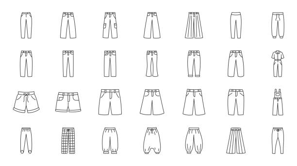 1,700+ Cargo Pants Stock Illustrations, Royalty-Free Vector Graphics ...