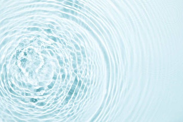 istock The texture of water on a blue background. 1397500833