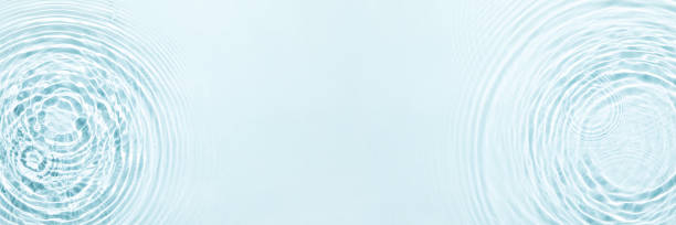 istock The texture of water on a blue background. 1397500838