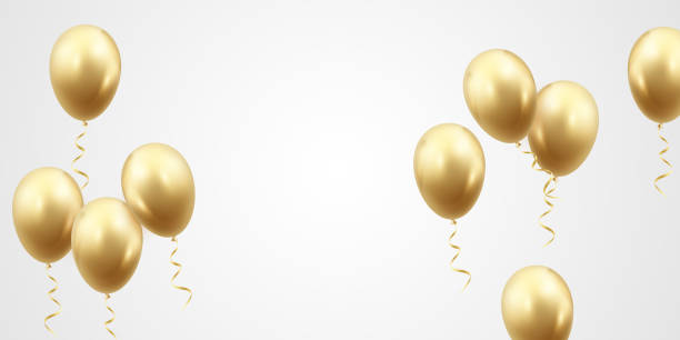 istock celebration background with golden balloons for party vector illustration 1397502317